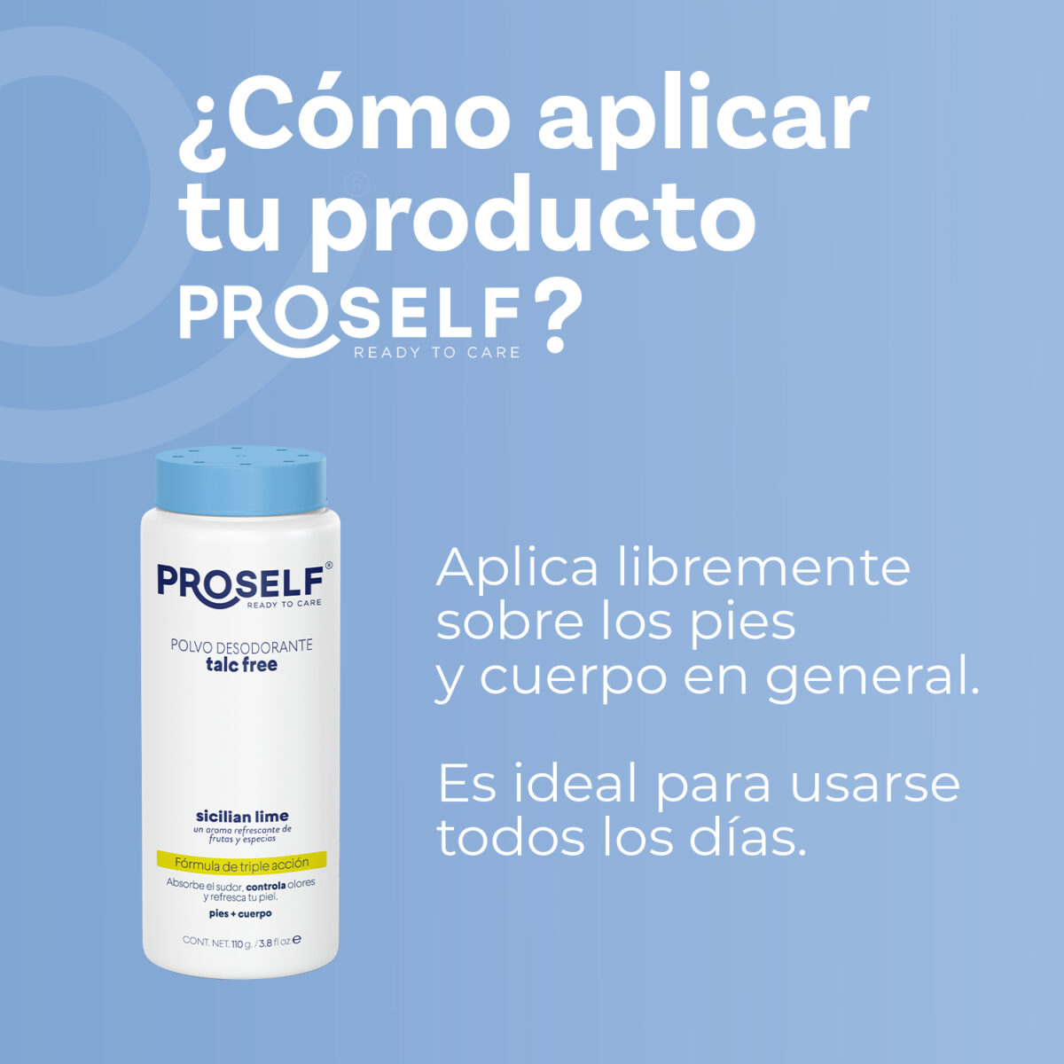 Polvo Desodorante para Pies, Libre de Talco, 110 g - Imagen 4